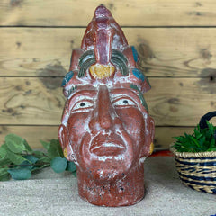 Large Mayan Ceramic Head-Central & South American-Siesta Crafts