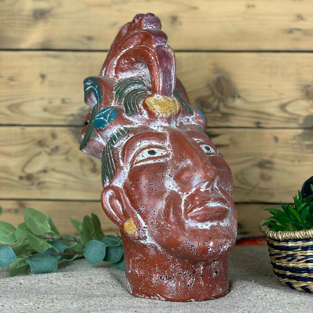Large Mayan Ceramic Head-Central & South American-Siesta Crafts