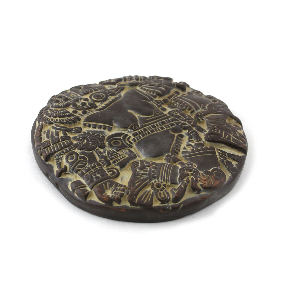Small Aztec Moon Goddess Plaque-Central & South American-Siesta Crafts