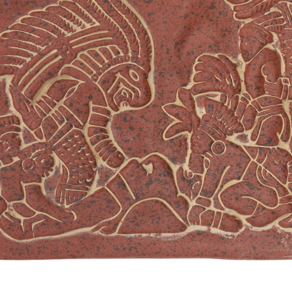 Mayan Sacrificial Scene Plaque-Central & South American-Siesta Crafts