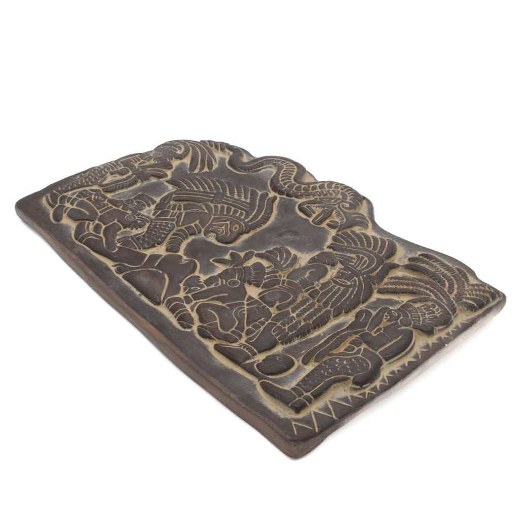 Mayan Sacrificial Scene Plaque-Central & South American-Siesta Crafts