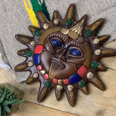 Mexican Sun Maize Plaque-Home Décor-Siesta Crafts