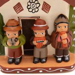 Pipe Players Ceramic-Ornaments & Figurines-Siesta Crafts