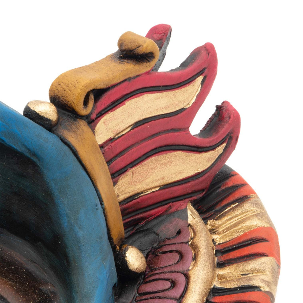 Colourful Eagle Warrior Mask-Central & South American-Siesta Crafts