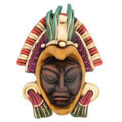 Colourful Eagle Warrior Mask-Central & South American-Siesta Crafts