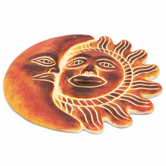 Sun and Moon Eclipse Ceramic Plaque-Home Décor-Siesta Crafts