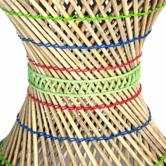 Large Mudha Bamboo Stool-Furniture-Siesta Crafts