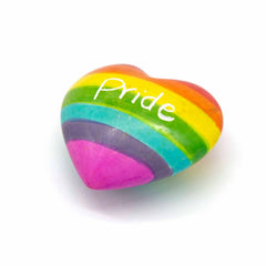 Soapstone Pride Heart-Ornaments & Figurines-Siesta Crafts