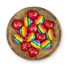 Soapstone Rainbow Heart-Ornaments & Figurines-Siesta Crafts