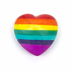 Soapstone Rainbow Heart-Ornaments & Figurines-Siesta Crafts