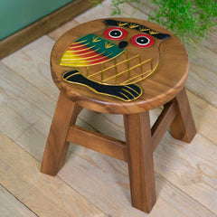 Owl Stool-Furniture-Siesta Crafts