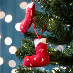 Stocking Felt Christmas Decoration-Home Décor-Siesta Crafts