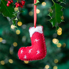 Stocking Felt Christmas Decoration-Home Décor-Siesta Crafts