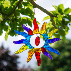Rainbow Sun Suncatcher-Home Décor-Siesta Crafts