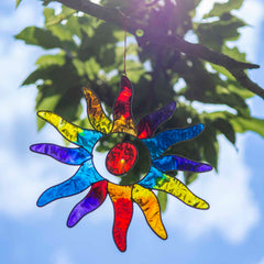 Rainbow Sun Suncatcher-Home Décor-Siesta Crafts