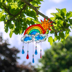 Sun and Rainbow Suncatcher-Home Décor-Siesta Crafts