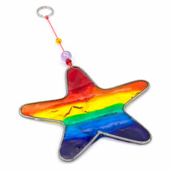 Rainbow Star Suncatcher-Home Décor-Siesta Crafts