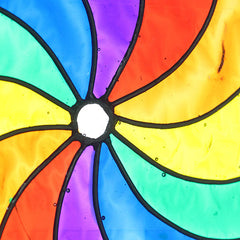 Rainbow Spiral Suncatcher-Home Décor-Siesta Crafts