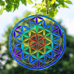 Giant Flower of Life Suncatcher-Home Décor-Siesta Crafts