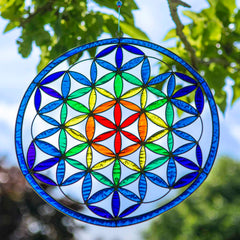 Giant Flower of Life Suncatcher-Home Décor-Siesta Crafts