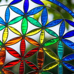 Giant Flower of Life Suncatcher-Home Décor-Siesta Crafts