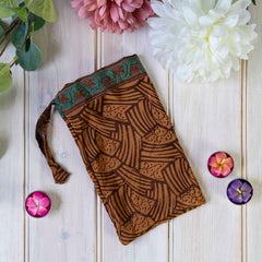 Recycled Sari Pouch-Bags & Purses-Siesta Crafts