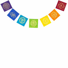 Long Lokta Paper Chakra String - Small-Buddhism-Siesta Crafts