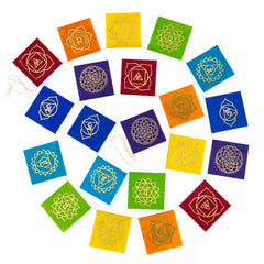 Long Lokta Paper Chakra String - Small-Buddhism-Siesta Crafts