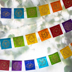 Long Lokta Paper Chakra String - Small-Buddhism-Siesta Crafts