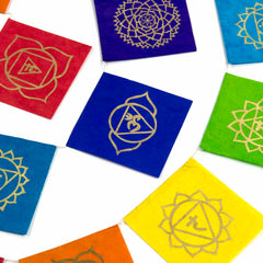 Long Lokta Paper Chakra String - Large-Buddhism-Siesta Crafts