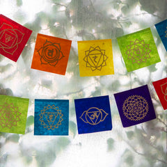 Long Lokta Paper Chakra String - Large-Buddhism-Siesta Crafts