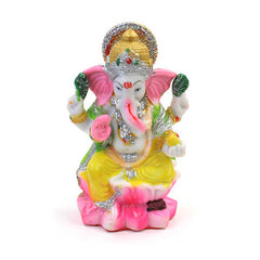 Vibrant Ganesh Statue-Hinduism-Siesta Crafts