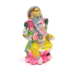 Vibrant Ganesh Statue-Hinduism-Siesta Crafts