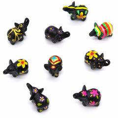Mini Painted Resin Elephant-Ornaments & Figurines-Siesta Crafts