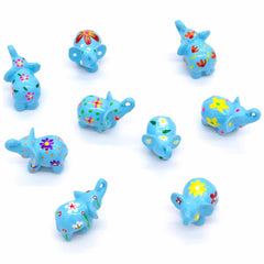 Mini Painted Resin Elephant-Ornaments & Figurines-Siesta Crafts