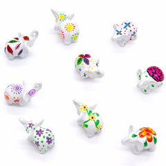 Mini Painted Resin Elephant-Ornaments & Figurines-Siesta Crafts