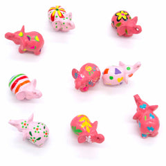 Mini Painted Resin Elephant-Ornaments & Figurines-Siesta Crafts