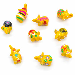 Mini Painted Resin Elephant-Ornaments & Figurines-Siesta Crafts