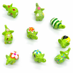 Mini Painted Resin Elephant-Ornaments & Figurines-Siesta Crafts