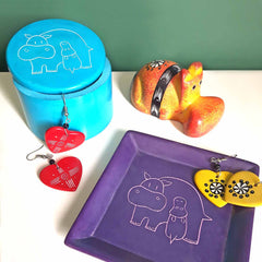 Soapstone Hippo Paperweight-Ornaments & Figurines-Siesta Crafts