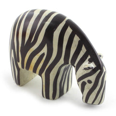 Soapstone Zebra-Ornaments & Figurines-Siesta Crafts