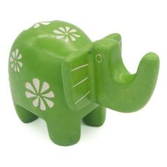 Soapstone Patterned Elephant-Ornaments & Figurines-Siesta Crafts