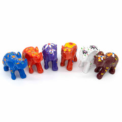 Medium Painted Resin Elephant-Ornaments & Figurines-Siesta Crafts