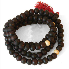 Dark Wood Mallah Beads-Buddhism-Siesta Crafts
