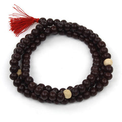 Dark Wood Mallah Beads-Buddhism-Siesta Crafts