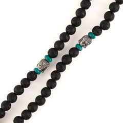 Lava Bead and Buddha Malah Beads-Buddhism-Siesta Crafts