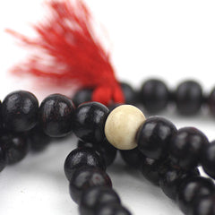 Dark Wood Mallah Beads-Buddhism-Siesta Crafts