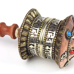 Medium Prayer Wheel-Buddhism-Siesta Crafts