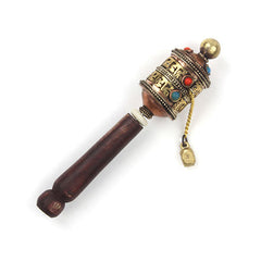 Mini Elaborate Prayer Wheel-Buddhism-Siesta Crafts