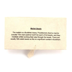 Boxed Wooden Mallah Beads-Buddhism-Siesta Crafts